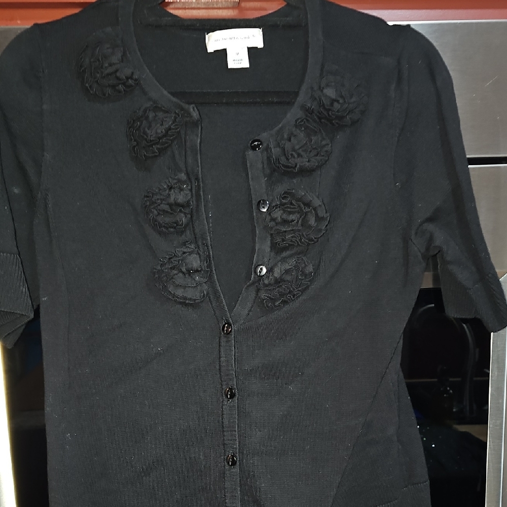 Christopher & Banks Black Cardigan Sweater